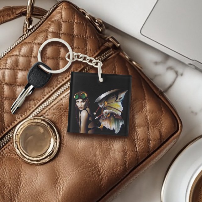 Porte-clefs Steampunk Fée mécanique (Créateur téléchargé)