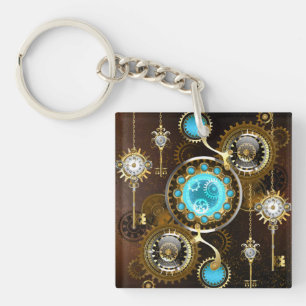 Porte-clefs Steampunk Rusty Background
