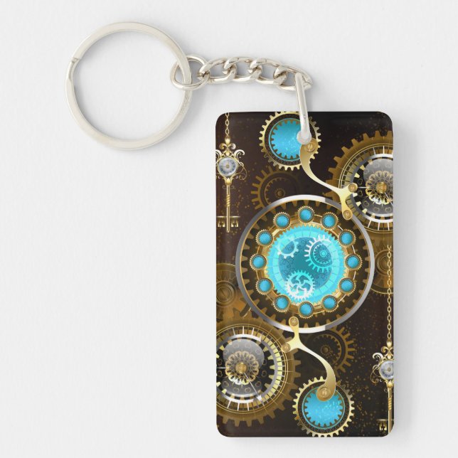Porte-clefs Steampunk Rusty Background (Devant)