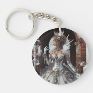 Porte-clefs Steampunk Victorian Industrial Winter Ice Queen
