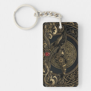 Porte-clefs Steampunk Viking Baleine – Gardien du Nord 