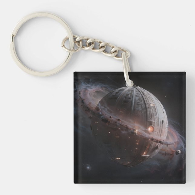 Porte-clefs Stellar Path – Voyage à travers l'univers (Devant)