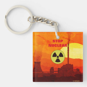 Porte-clefs Stop Nuclear