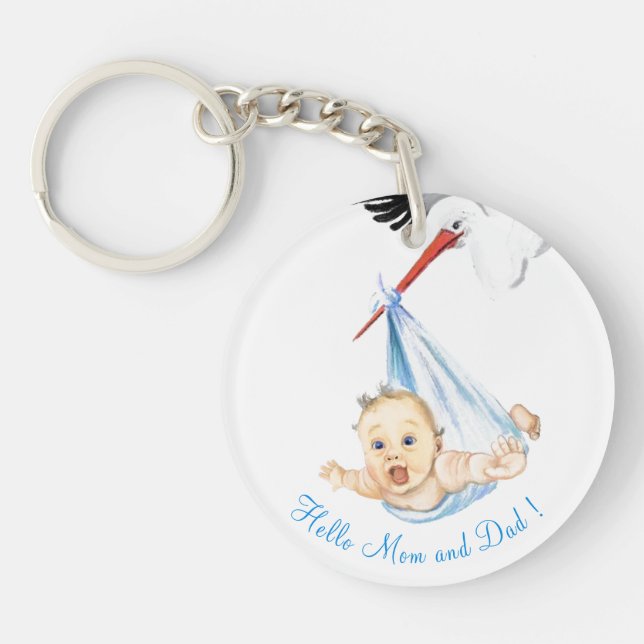 Porte-clefs Stork avec Porte - clé bébé (Devant)