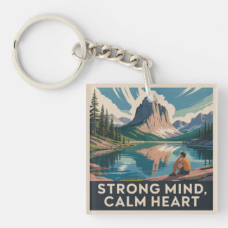 Porte-clefs Strong Mind, Calm Heart