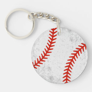 Porte-clefs Style Athlétique Rétro Baseball Vintage en Distres