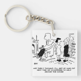 Porte-clefs Style cheveux longs en raison de l'absence de coup