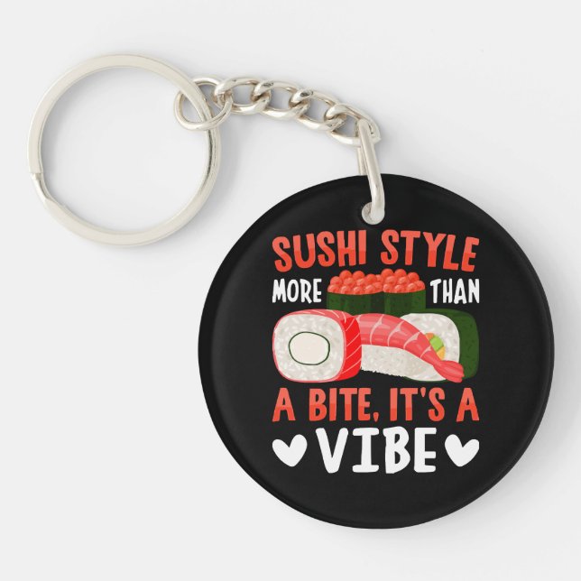 Porte-clefs Style de sushi plus qu'une bouchée (Devant)