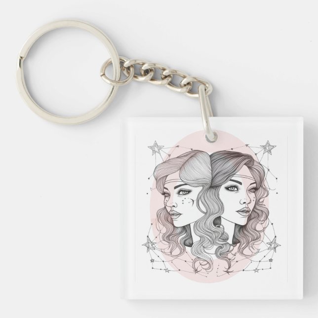 Porte-clefs Style élégant Gemini (Devant)