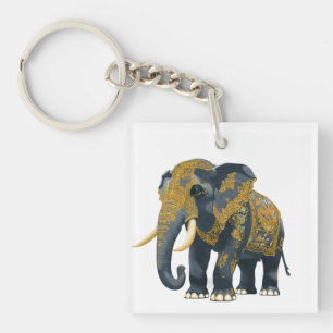 Porte-clefs Style éléphant thaï