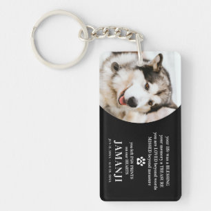 Porte-clefs Style moderne Tribute Citation Photo Animaux de co
