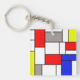 Porte-clefs Style mondrien