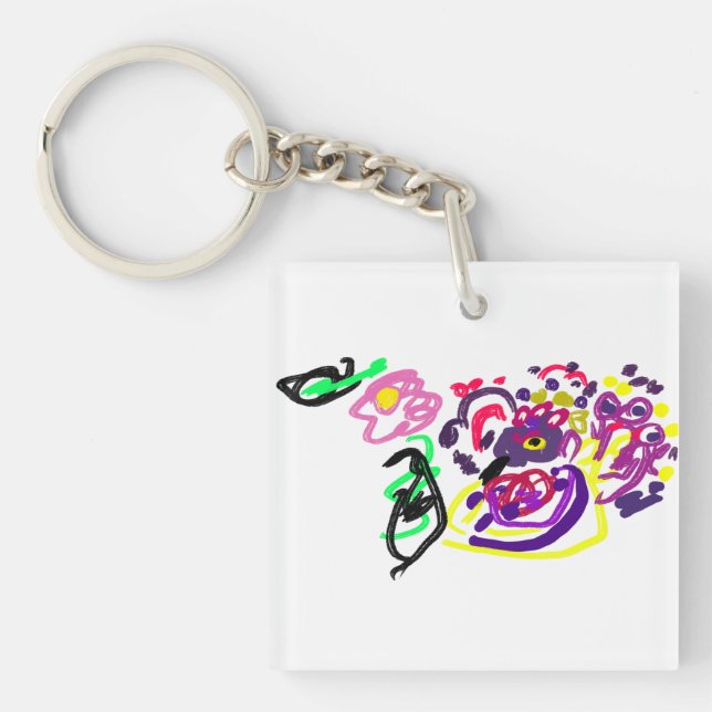 Porte-clefs Style paon  (Devant)