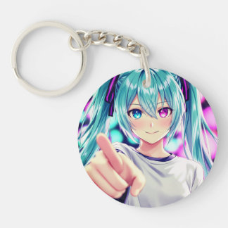 Porte-clefs "Stylish Acrylic Circle Keychain  Durable "