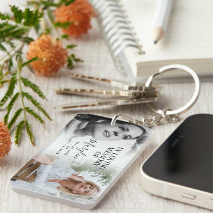 Porte-clefs Stylish Funeral Memorial In Love Memory 2 Photo