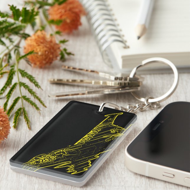 Porte-clefs SU 25 Grach Soviet Frogfoot Plane Croquis (Devant droit)