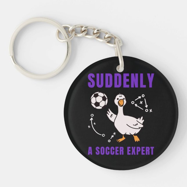 Porte-clefs Suddenly a soccer expert (Devant)