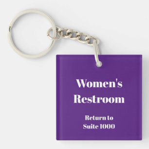Porte-clefs Suite de retour de toilettes pour femmes Numéro Ro