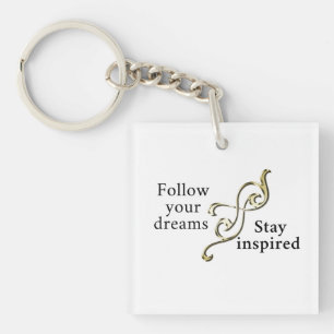 Porte-clefs Suivez vos rêves - Bracelet inspirant pour