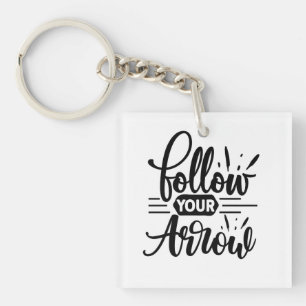 Porte-clefs Suivez Votre Conception De Citations Inspirationne