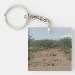 Porte-clefs Suivez votre propre chemin Desert Trail Motivation