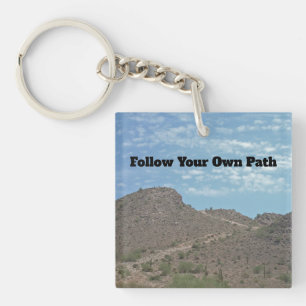 Porte-clefs Suivez votre propre chemin Desert Trail Photo Grad