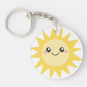 Porte-clefs Sun heureux mignon