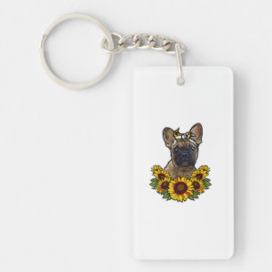Porte-clefs "Sunflower Decor Frenchie For Dog Lover Mama Dog D