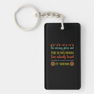 Porte-clefs Sunflower Lover Le tournesol tourne naturellemen