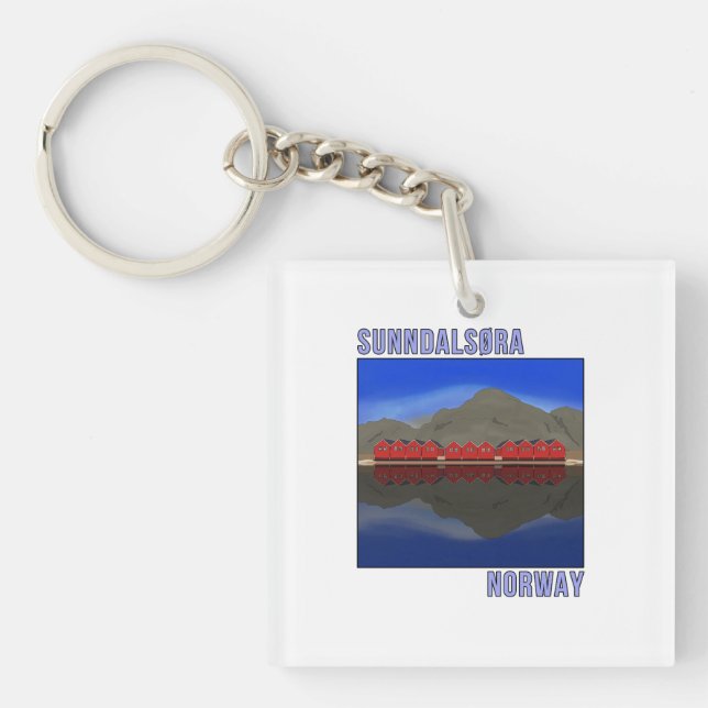 Porte-clefs Sunndalsora Norvège Scandinave (Devant)