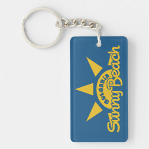 Porte-clefs Sunny Beach BULGARIA texte et porte - clé couleur