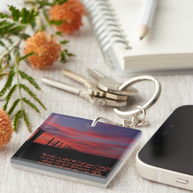 Porte-clefs Sunset Sky Inspiration (Devant Droit)