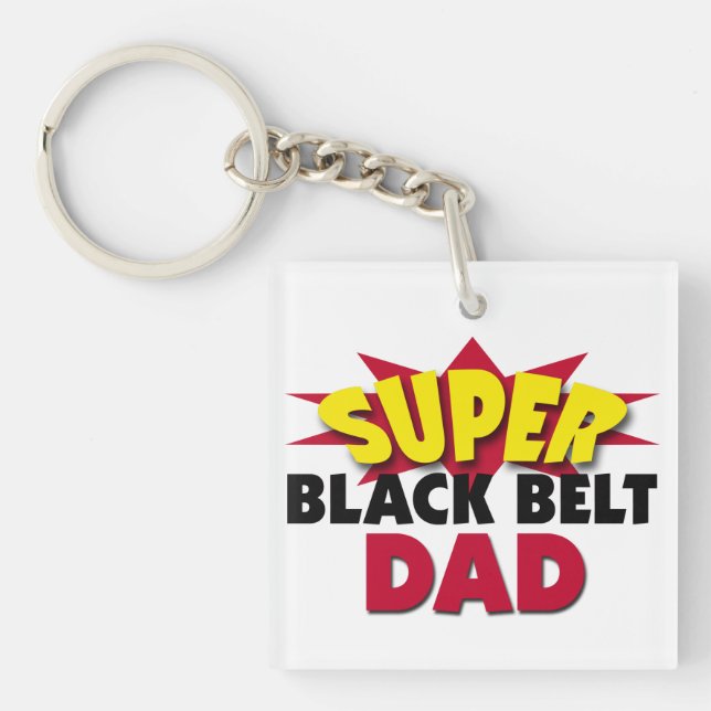 Porte-clefs Super Black Belt Papa (Devant)