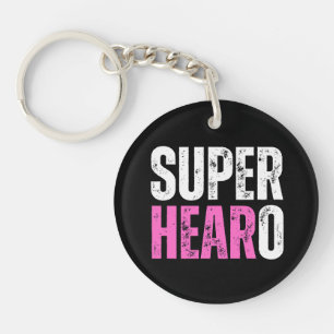 Porte-clefs Super Coeur - Sourd / Implant Cochléaire Guerrier