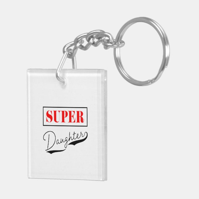Porte-clefs Super Daughter (Dos droit)