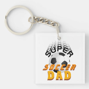 Porte-clefs Super Football Papa Football Ball Sports Photo