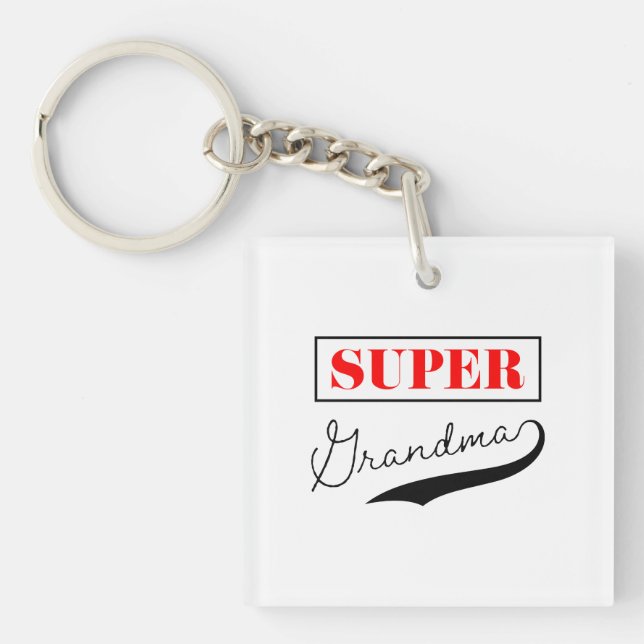 Porte-clefs Super grand-mère (Devant)