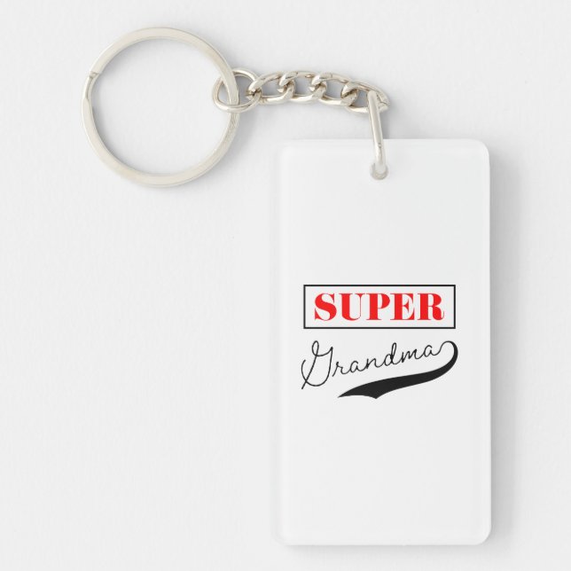 Porte-clefs Super grand-mère (Devant)