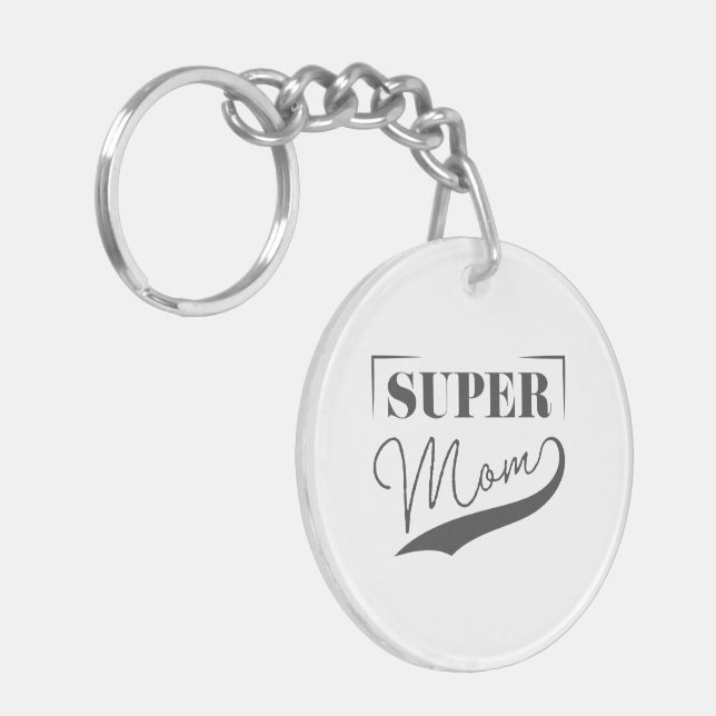 Porte-clefs Super Maman (Devant gauche)