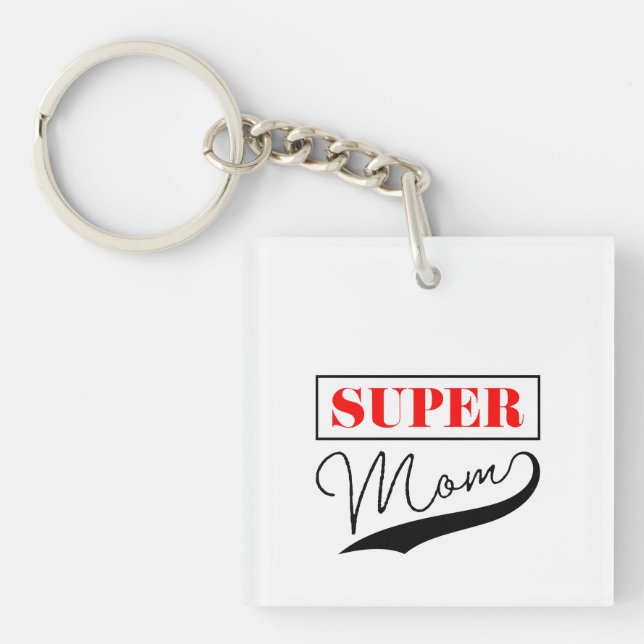 Porte-clefs Super Maman (Devant)