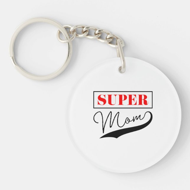Porte-clefs Super Maman (Devant)