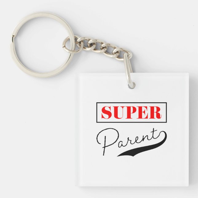 Porte-clefs Super parent (Devant)