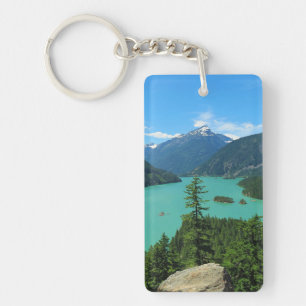 Porte-clefs Superbe paysage de lacs de montagne à Washington
