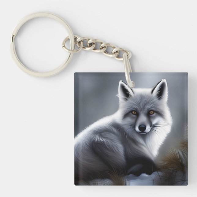 Porte-clefs Superbe Renard Artique (Devant)