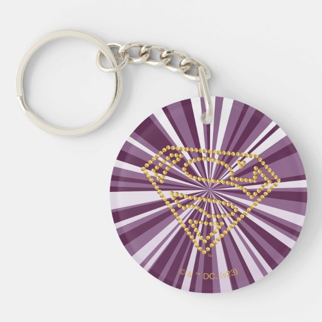 Porte-clefs Supergirl Studded S-Shield (Devant)