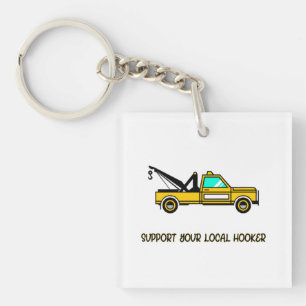 Porte-clefs Support de votre crochet local Funny Tow Truck