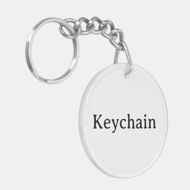 Porte-clefs Supprimer ce texte et ajouter votre propre cercle  (Devant gauche)