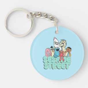 Porte-clefs surf Vintage Sesame Street des années 90