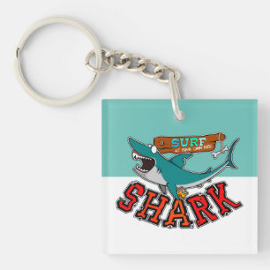Porte-clefs Surf with shark