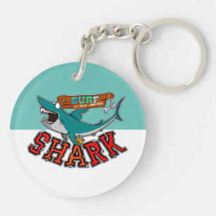 Porte-clefs Surf with shark